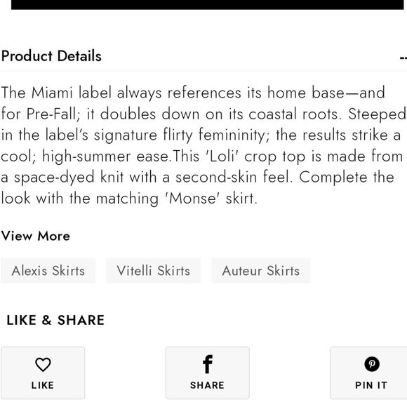 Alexis Loli Space-Dyed Knit Scoop Neck Long Sleeve Crop Top Women's Size Medium - Picture 13 of 13